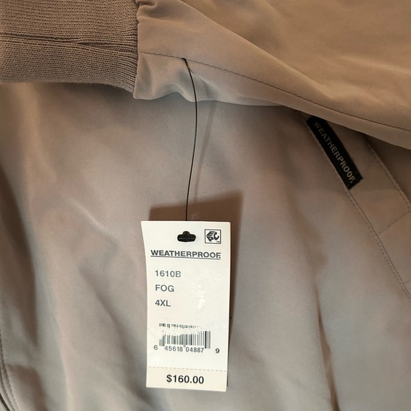 Weatherproof Fog Waterproof Warm Bomber Winter Jacket grayish size 4XL - Picture 9 of 12